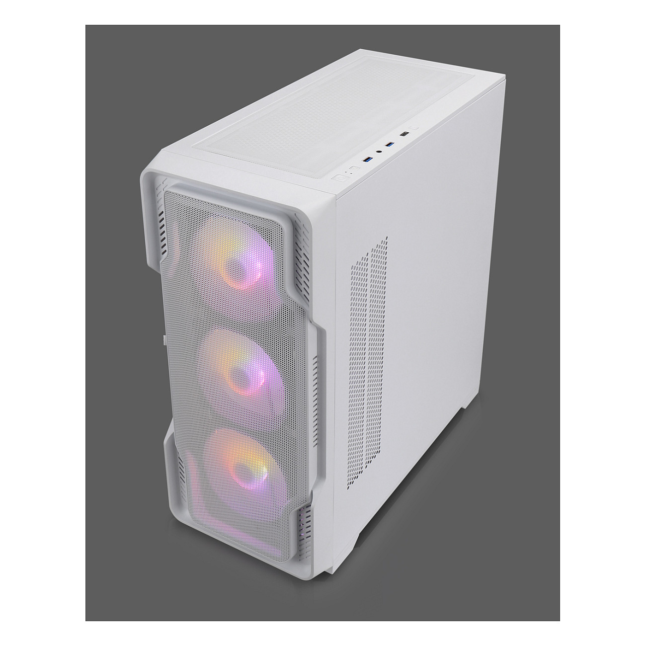 Kasë PC Nanoxia DS-9 ARGB / Midi Tower / E-ATX + ATX / 3x 120/140mm Fan Support / Tempered Glass - Bardhë - 5