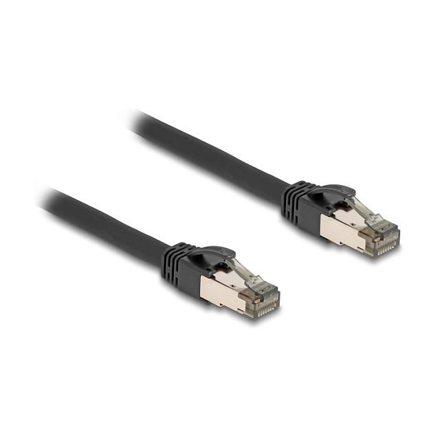 Kabllo për Rrjet DeLOCK 80241 / Cat 6A / U/FTP / RJ-45 Mashkull → RJ-45 Mashkull / 2m - Zezë