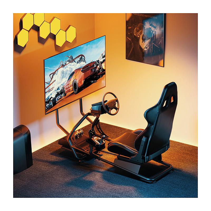 Karrige Gaming LogiLink EO0065 / Racing Simulator Cockpit / Mbajtëse Monitori / 32-50" / 100 kg – Zezë/Kuqe - 5
