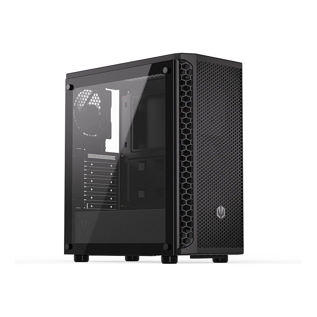 Kasë PC ENDORFY Signum 300 Core / Midi Tower / ATX / 1x 120mm + 1x 120mm Fan / Tempered Glass - Zezë - 3