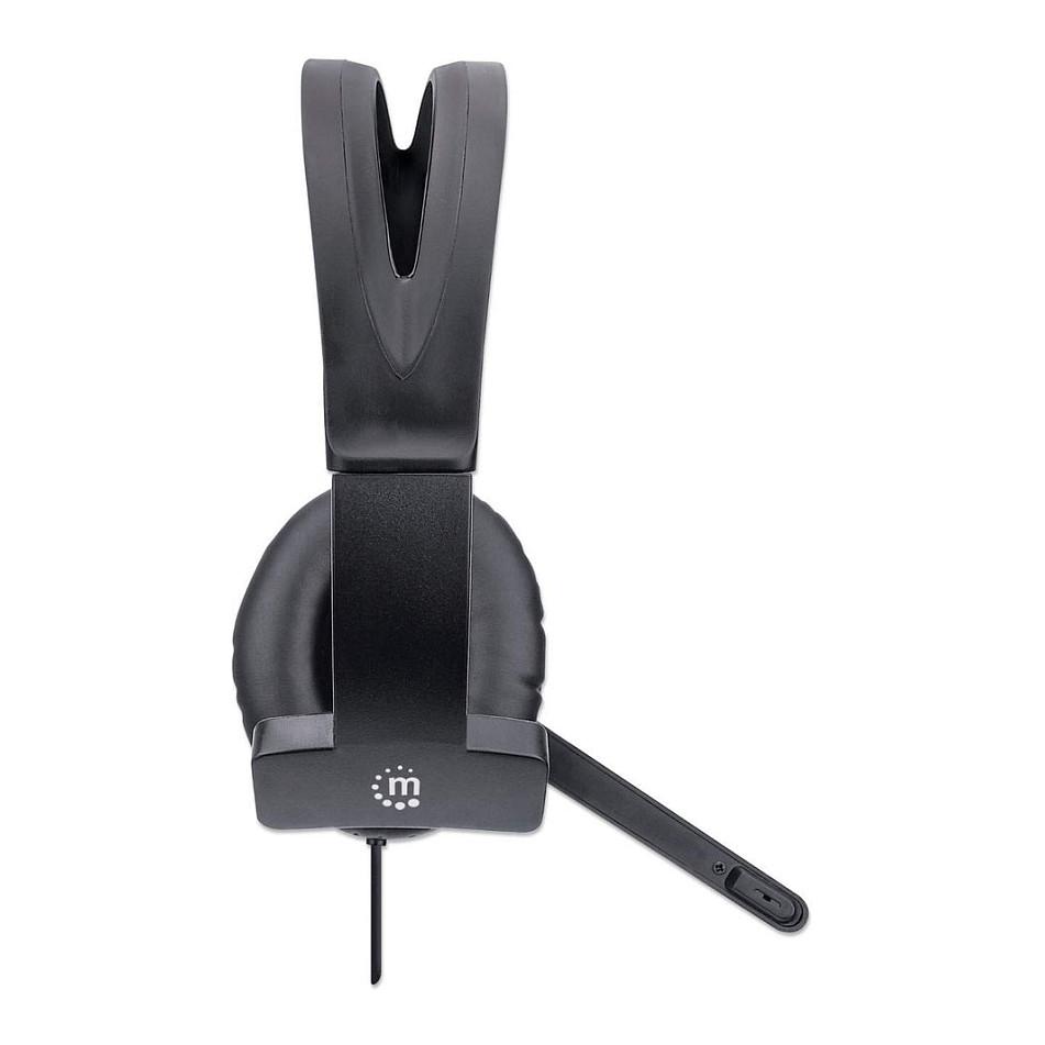 Kufje me kabllo Manhattan 179874 Mono / USB-A / Over-Ear - Zezë - 5