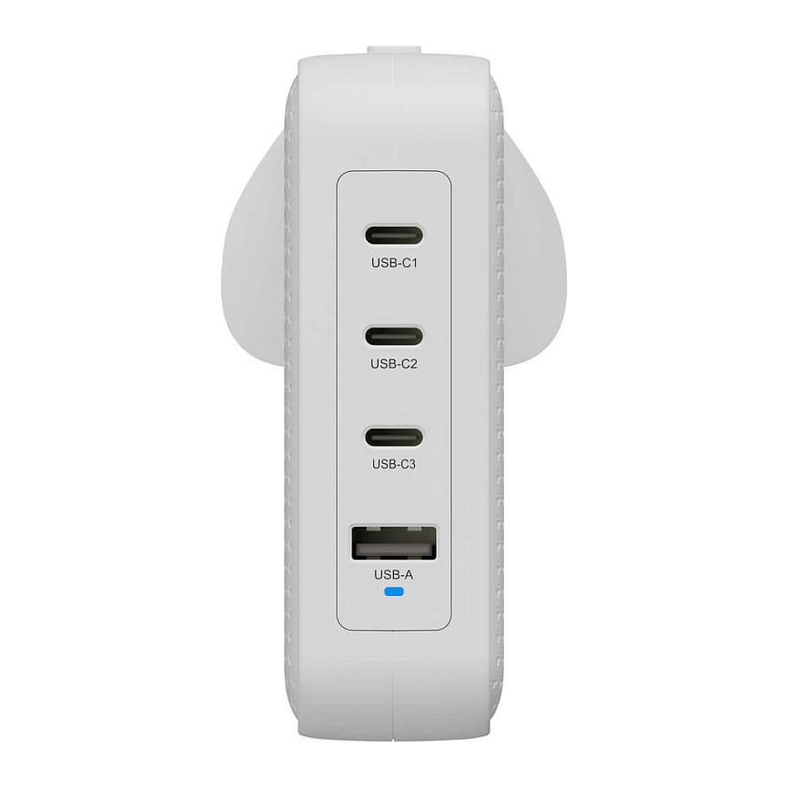 Karikues USB-C Targus HYPER HJ1001WHWWGL, 145W, 3x USB-C, 1x USB-A, GaN, Power Delivery 3.1, PPS - Bardhë - 5
