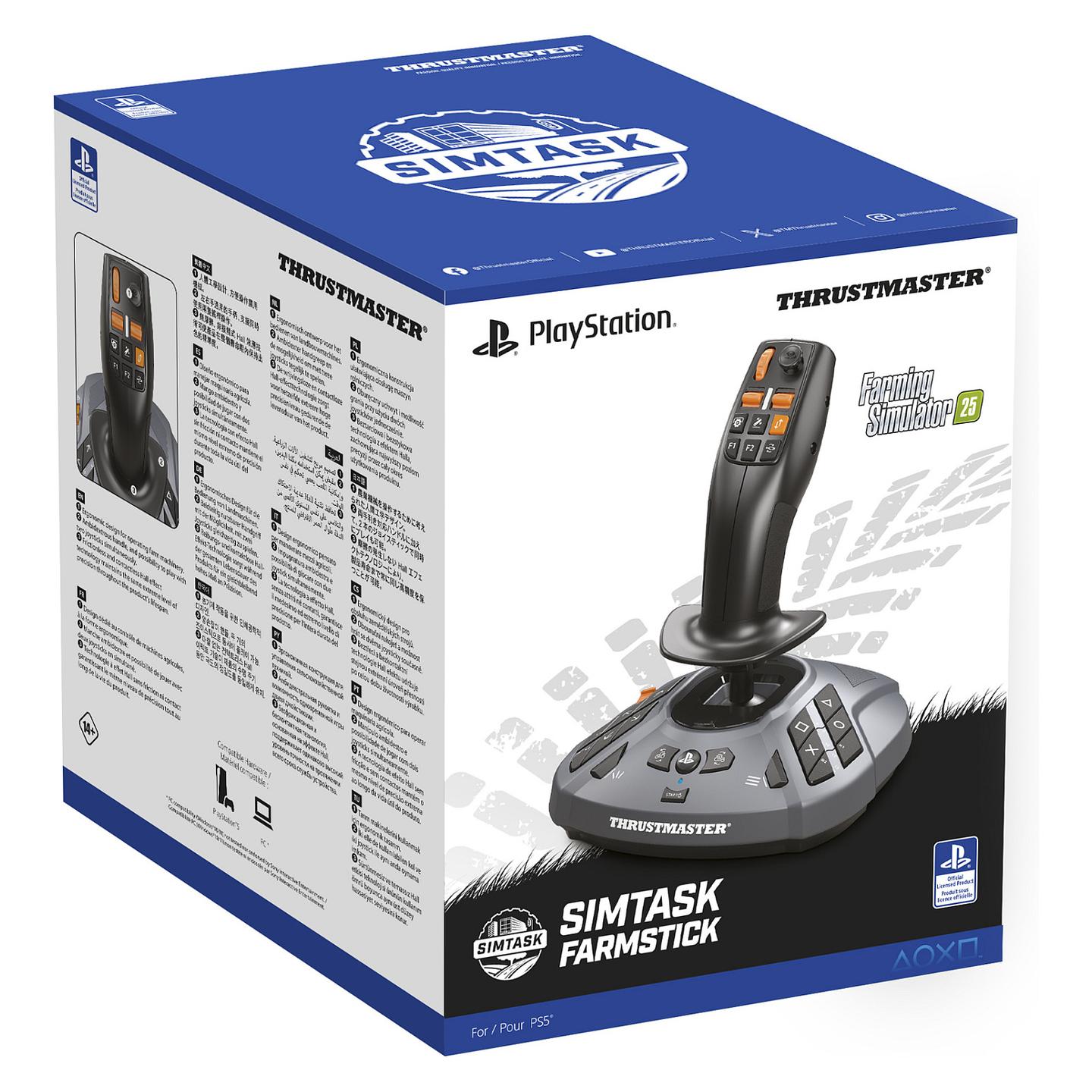 Kontroller për PC / PS5 Thrustmaster SimTask FarmStick P / Joystick / 3-Akshe / 33 Butona / H.E.A.R.T. Hall Effect / USB – Zezë - 9