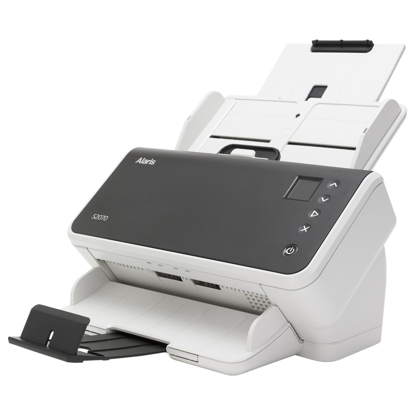 Skaner Kodak Alaris S2070 / A4 / Dual CIS / 600 × 600 DPI / Duplex / 70 ppm / 140 ipm / 27–433 g/m² / Barcode Reader / OCR - Zezë/Bardhë - 2