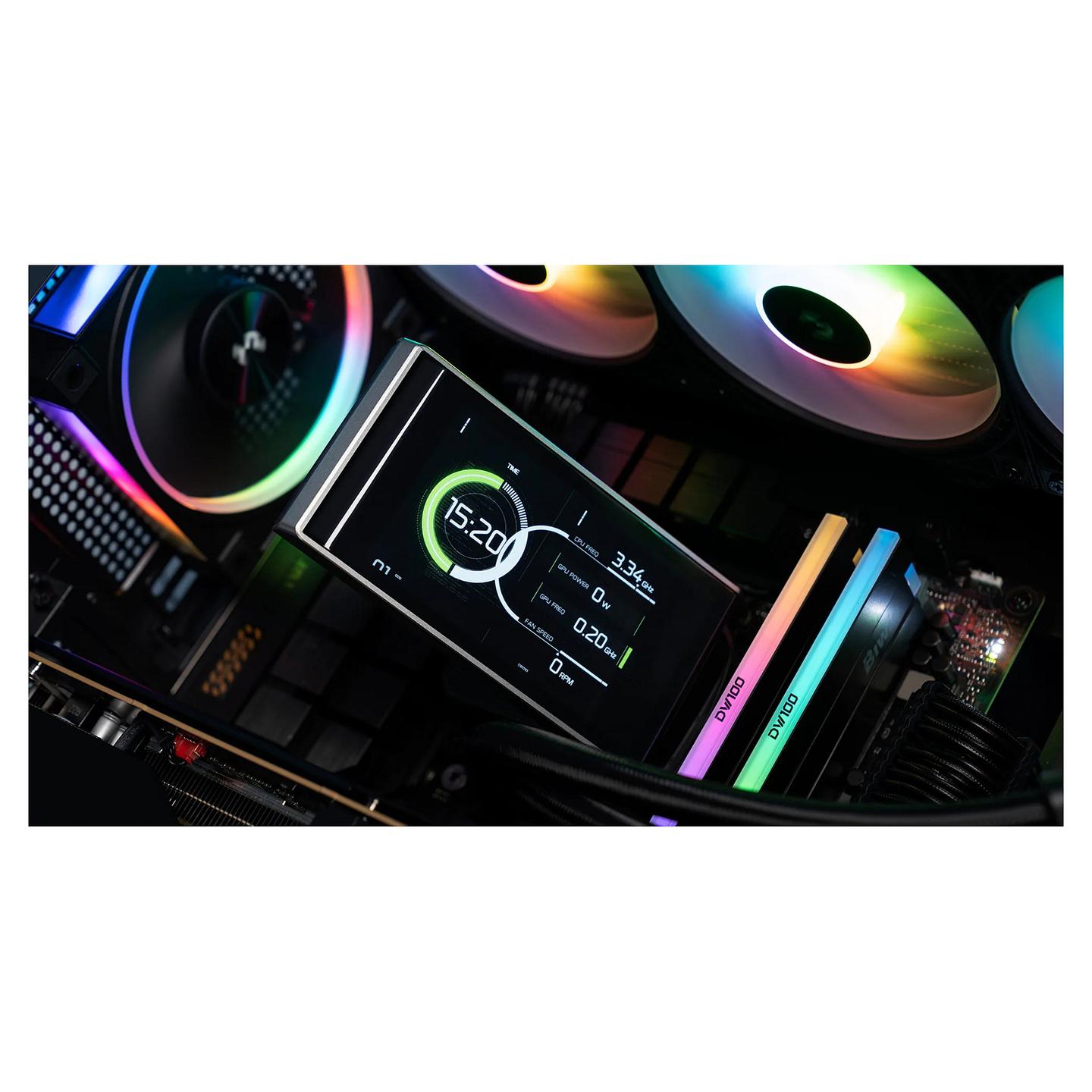 Ftohës për Procesor DeepCool LT360 VISION ARGB / 360mm / AIO / LCD – Zezë - 11