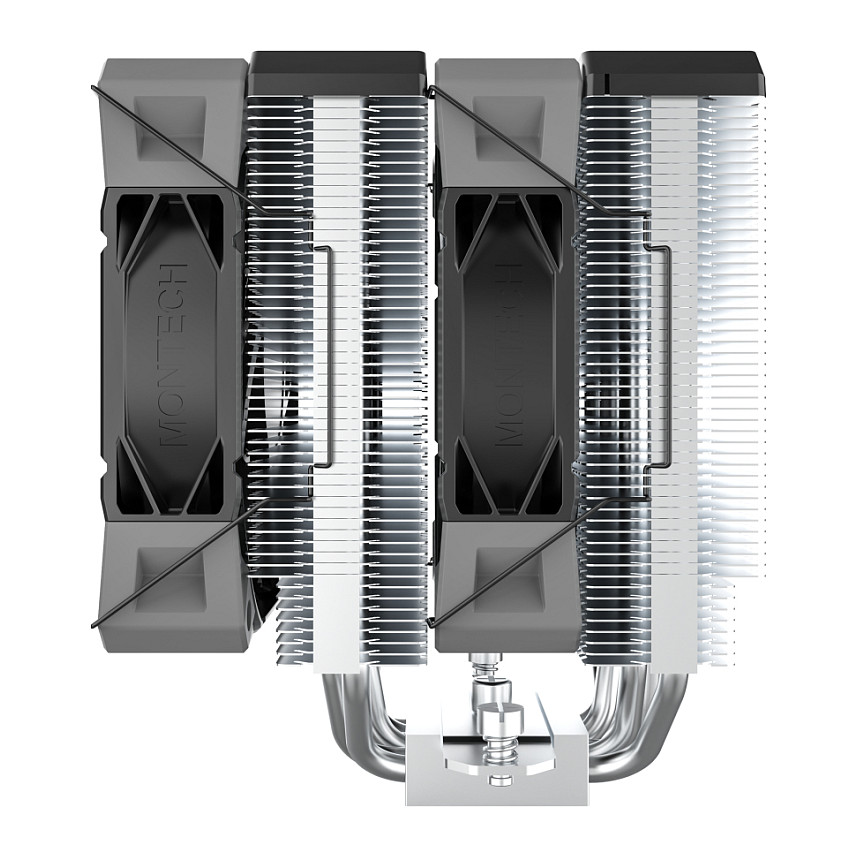 Ftohës për Procesor Montech NX600 / Dual-Tower / 2x120mm / 6 Heat Pipes / PWM - Zezë - 5