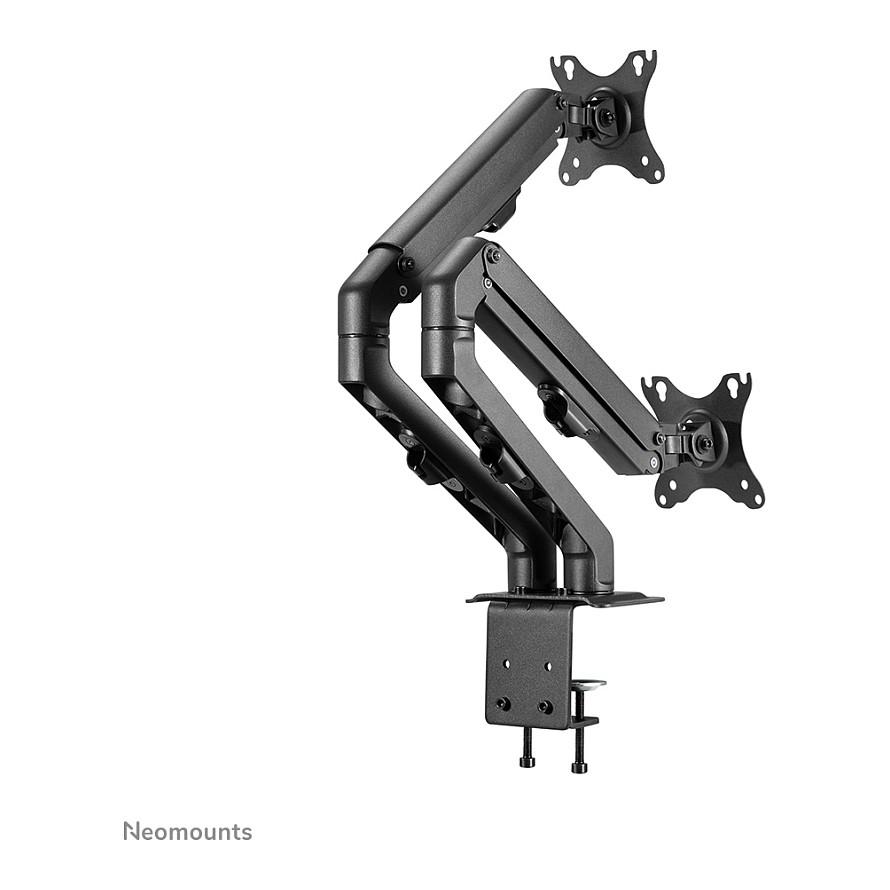 Mbajtëse për Monitor Neomounts FPMA-D650DBLACK / 2 Monitorë / 17"-27" / 7kg për Monitor / Coil Spring / Clamp-Grommet / Tilt +90° deri -45° / Swivel 180° / Rotacion 360° - Zezë - 5