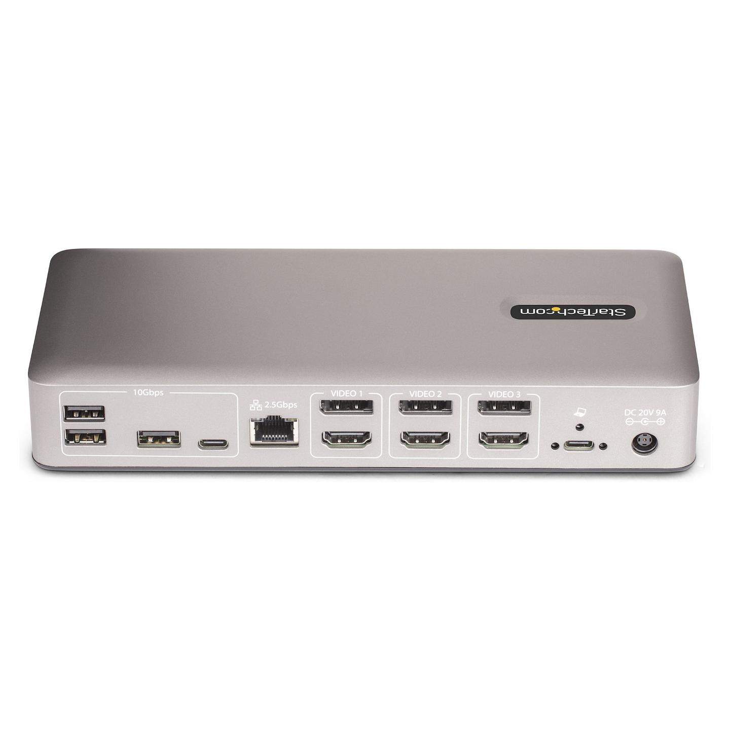 Docking Station StarTech.com 150UE-USB4DOCKTRIPLE, USB4 40Gbps, 3× HDMI/DisplayPort, 4× USB-A, 2× USB-C, 2.5GbE, PD 100W - Hiri - 4