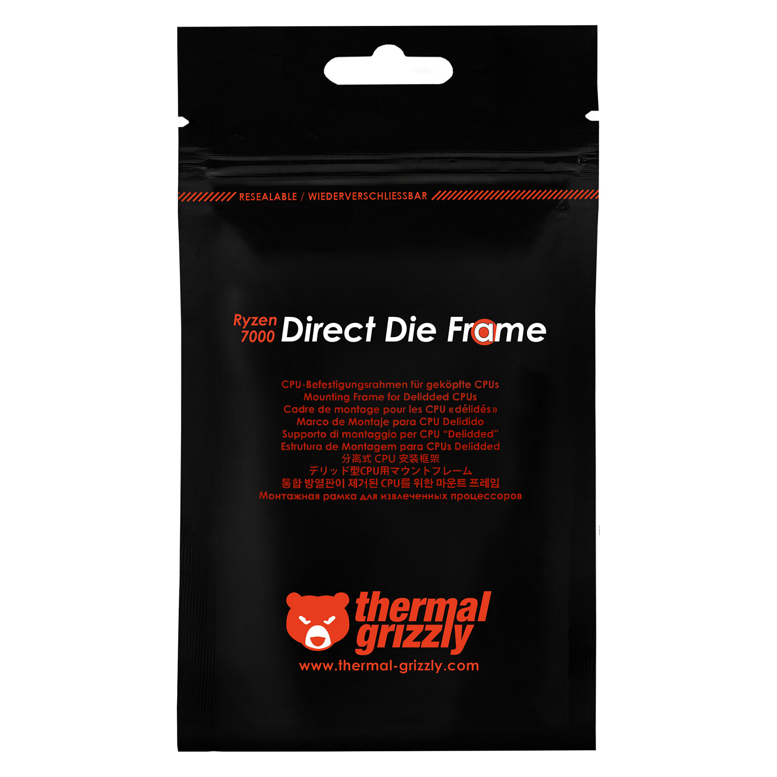 Aksesor për Ftohës Thermal Grizzly Ryzen 7000 Direct Die Frame - Zezë - 6