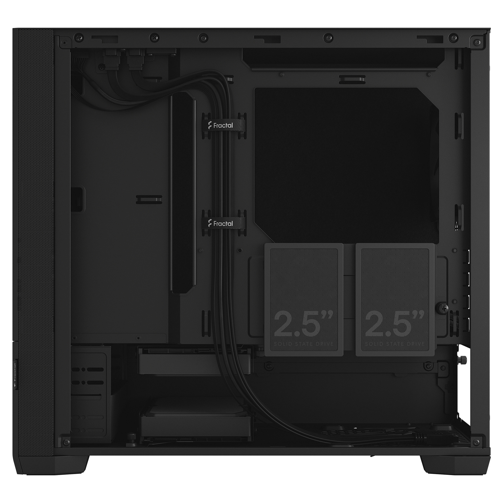 Kasë PC Fractal Design Pop Mini Silent / Mini Tower / ATX / 3x 120mm Fan - Zezë - 5