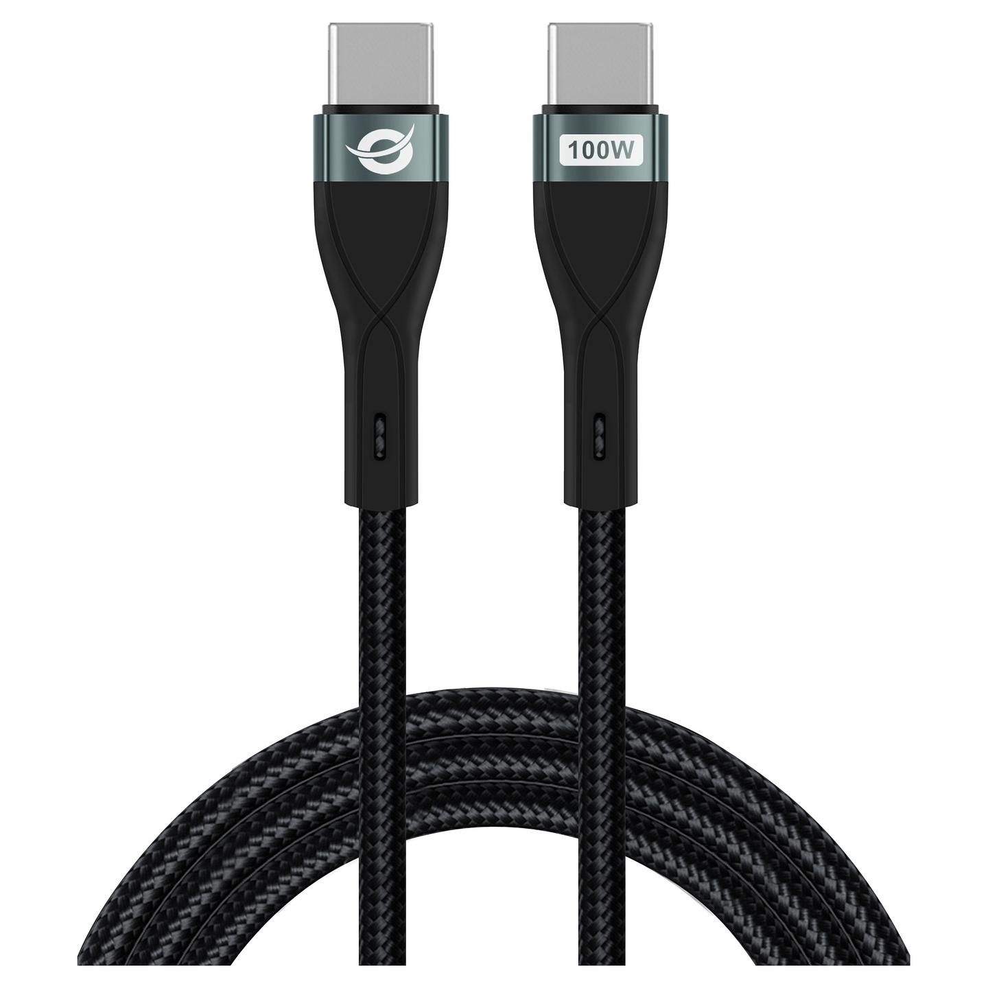 Kabllo USB Conceptronic ETTA01B20 / USB-C në USB-C / USB 2.0 / 100W / 2m - Zezë - 2