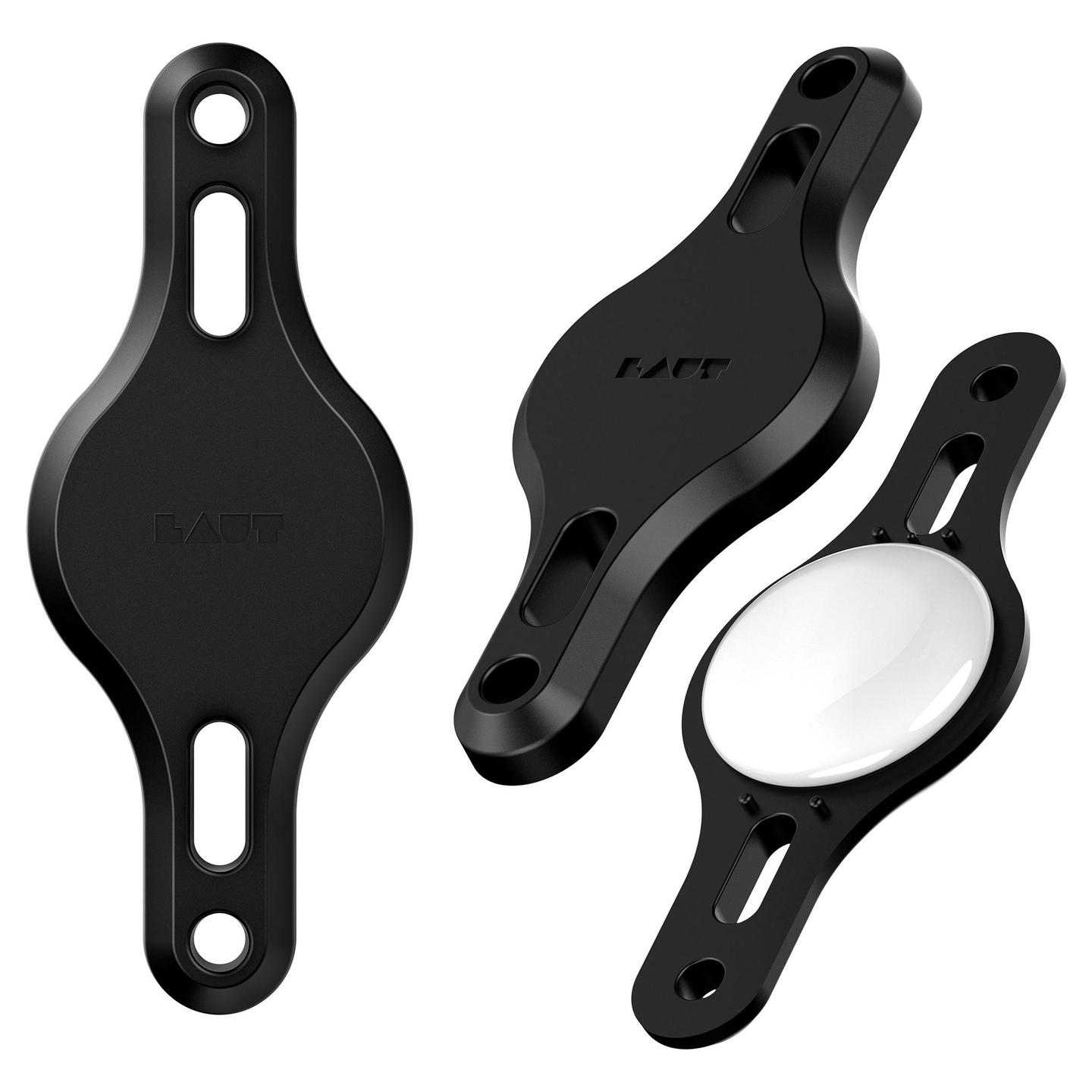 Mbajtëse LAUT Bike Tag Bottle Mount, për Apple AirTag, për Biçikletë – Zezë - 2