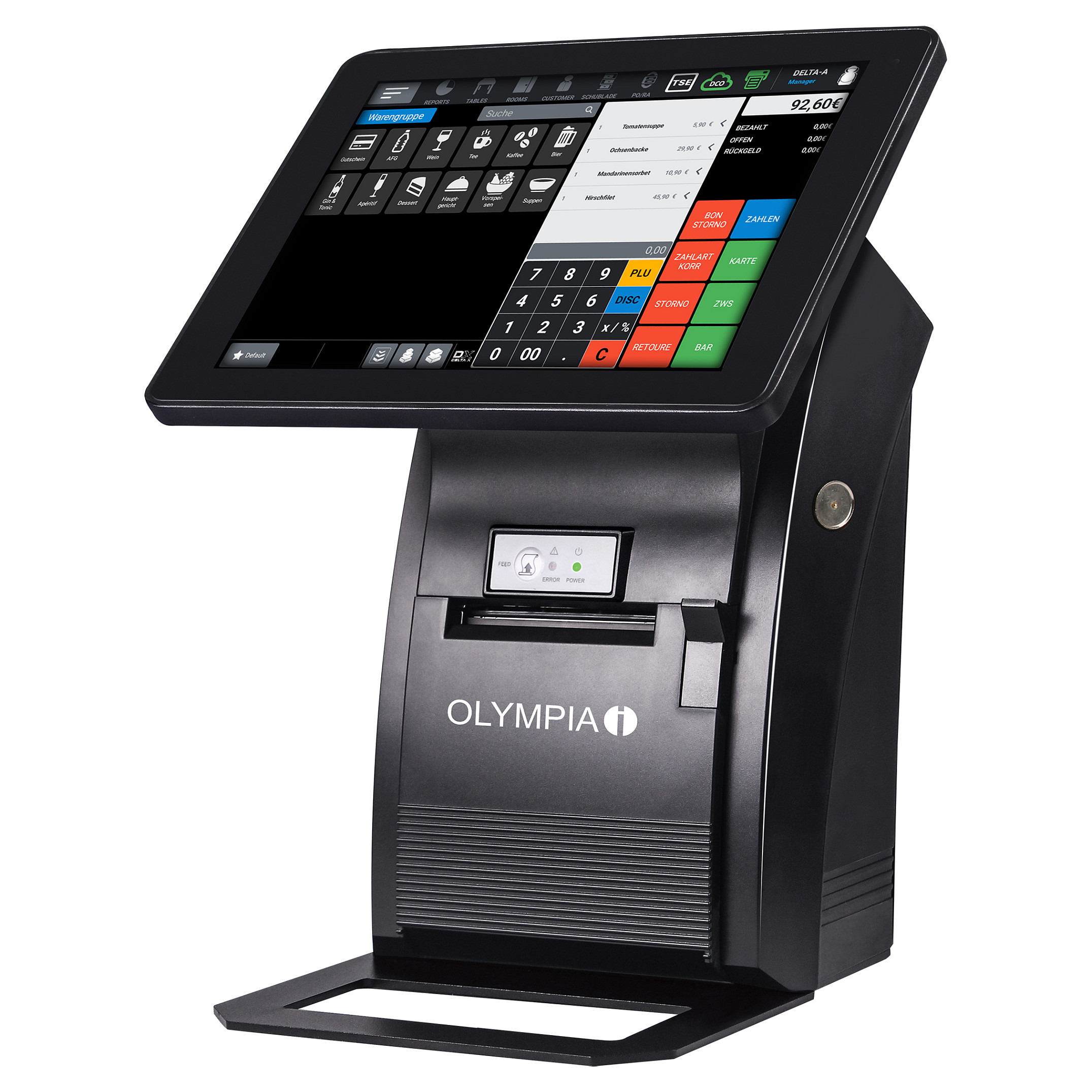 Sistem POS Olympia T210 / 10" / LCD / All-in-One / Android 11 / Printer Termik / 8 cm - Zezë
