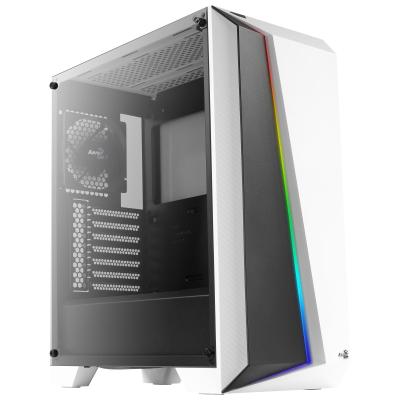 Kasë PC Aerocool Cylon Pro / Mid Tower / ATX / 3x 120mm + 3x 140mm Fan Support / Tempered Glass / 240mm Radiator - Bardhë - 3