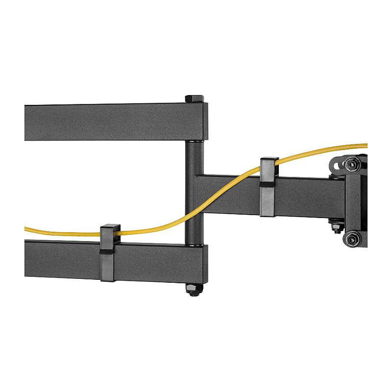 Mbajtëse për TV LogiLink BP0115 , 43–90" , deri 60kg , për mur , e pjerrët , e rrotullueshme , VESA 300x200–800x400 - Zezë - 3