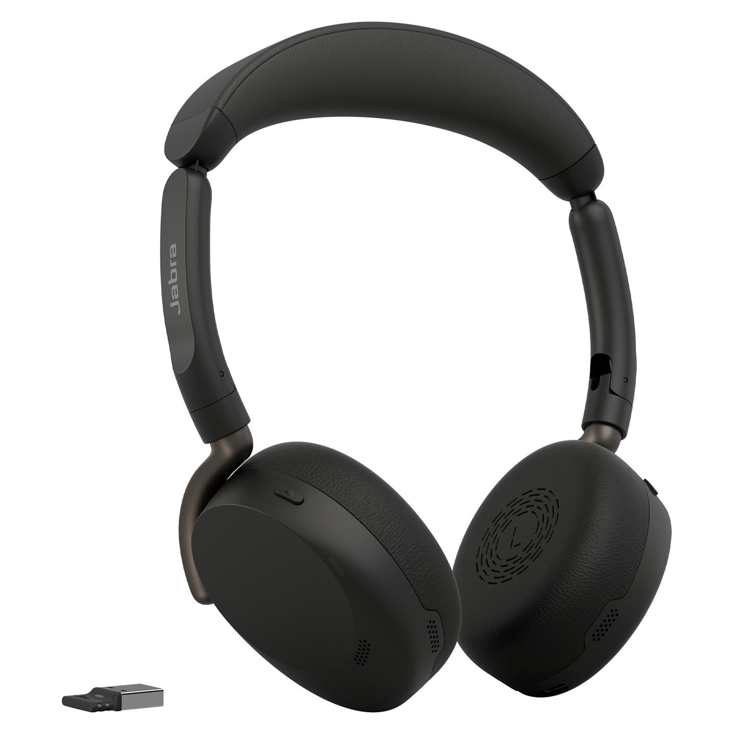 Kufje pa kabllo Jabra Evolve3 65 Flex UC / Bluetooth 5.3 / USB-A / 28mm / ANC / 16.5 orë - Zezë - 3