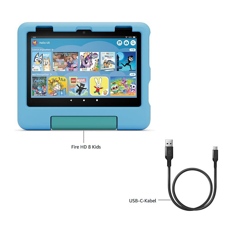 Tablet Amazon Fire HD 8 Kids (2024) / 8” / 3GB / 32GB / IPS / Wi-Fi – Blu - 6