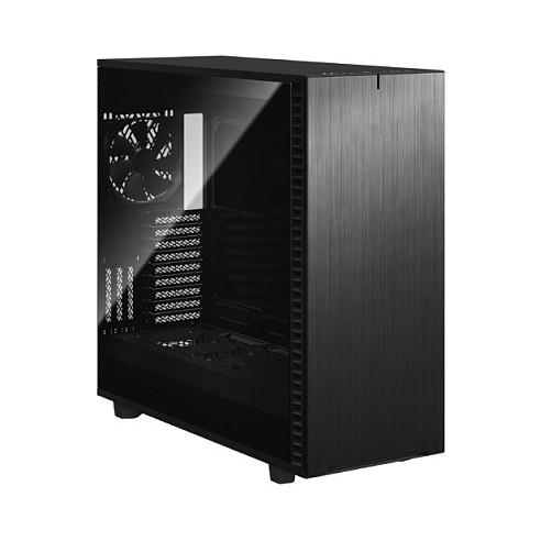 Kasë Fractal Design Define 7 XL / E-ATX Full-Tower / 2x140mm Dynamic X2 GP-14 (Para) + 1x140mm Dynamic X2 GP-14 (Prapa) / 4xUSB Type-A + USB Type-C / Panel Çeliku – Zezë - 2