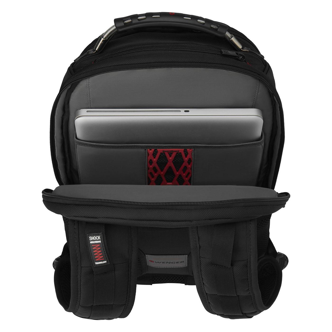 Çantë shpine për Laptop Wenger Ibex Ballistic Deluxe, 14–16 inç, 26 L – Zezë - 6