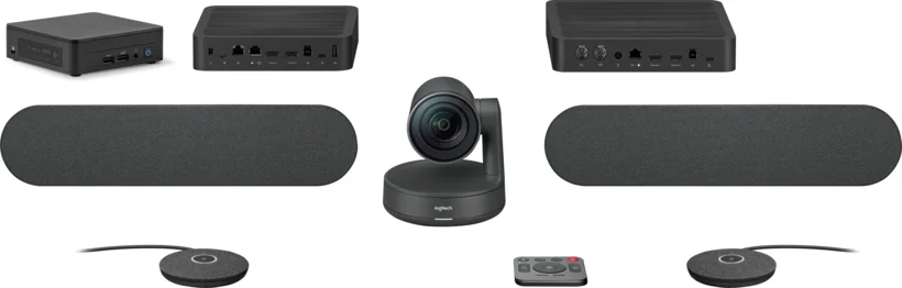 Sistem për Konferencë Logitech Bundle Tap Controller / Rally Plus / i5-1350P / Rally Mic Pod Hub - Zezë - 5