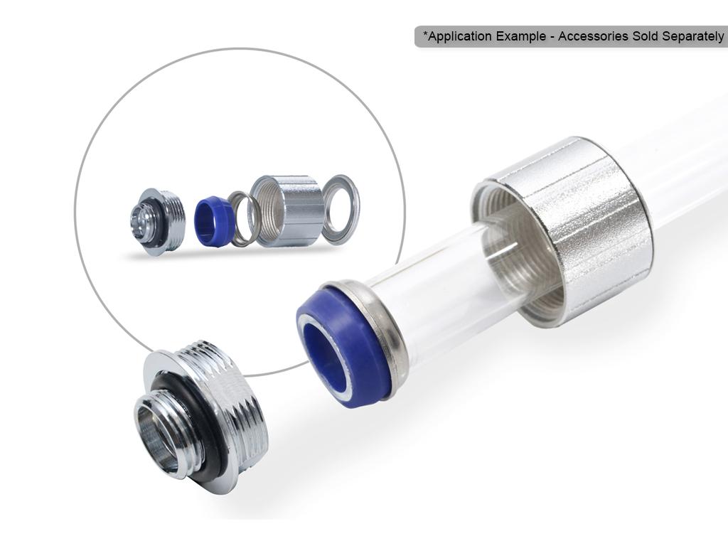 Lidhës për Ftohje Bitspower Artemis Advanced Multi-Link, G1/4" për Tub të Ngurtë 14mm - Argjend - 2