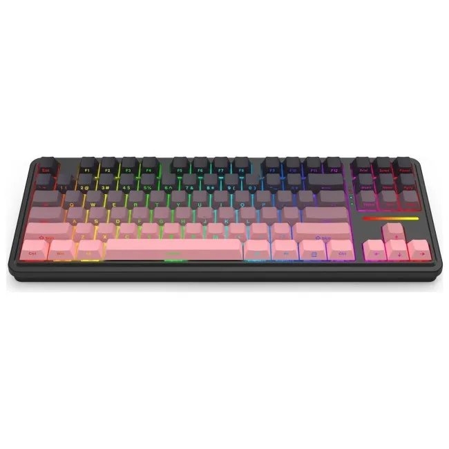 Tastierë Gaming Redragon K728SP-RGB-PRO Antonium PRO / Wired & Wireless / US Language – Zezë / Rozë