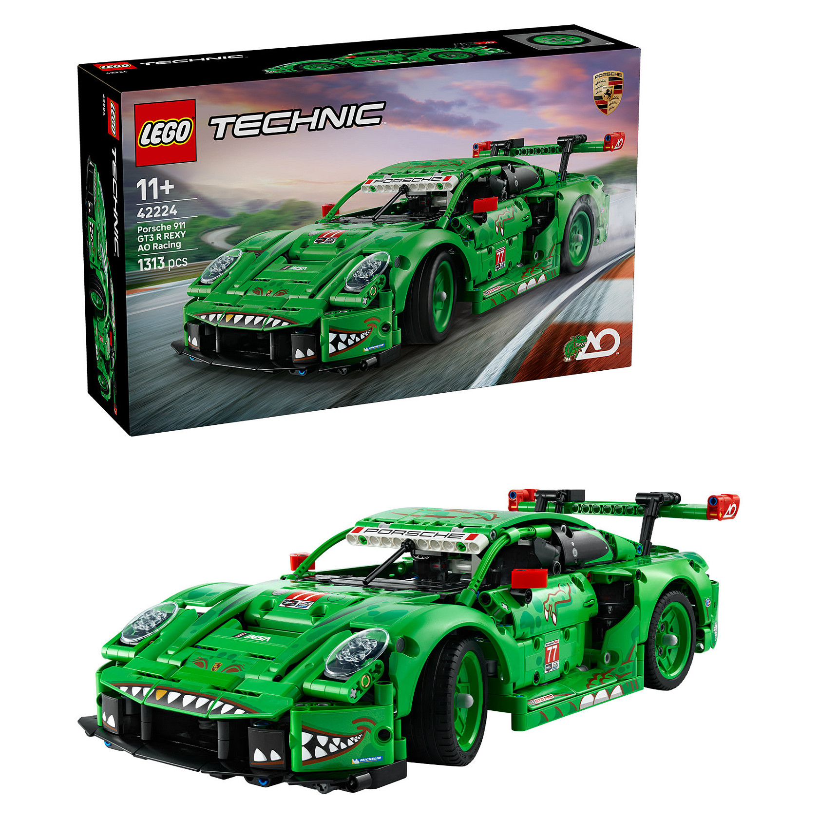 LEGO Technic Porsche 911 GT3 R REXY AO Racing Car 42224 - 14