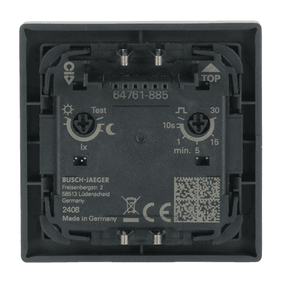 Sensor Lëvizjeje Busch-Jaeger 64761-885, 180°, Rreze deri në 12m, Matje e Ndriçimit të Ambientit - Zezë - 4