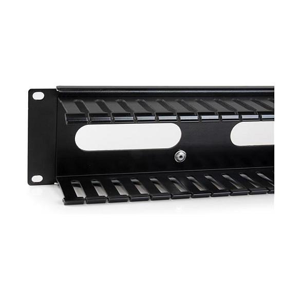 Aksesor Rack StarTech.com CMDUCT2U, Menaxhim Kabllosh, 2U, 19", me Kapak - Zezë - 4