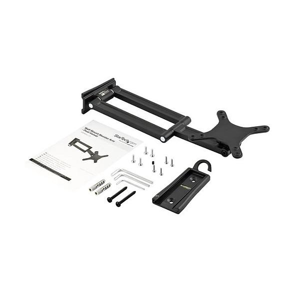 Mbajtëse për Monitor StarTech.com ARMWALLDS , 1 Monitor , 13–34" , deri 15kg , Dual Swivel , VESA 75x75 & 100x100 - Zezë - 8
