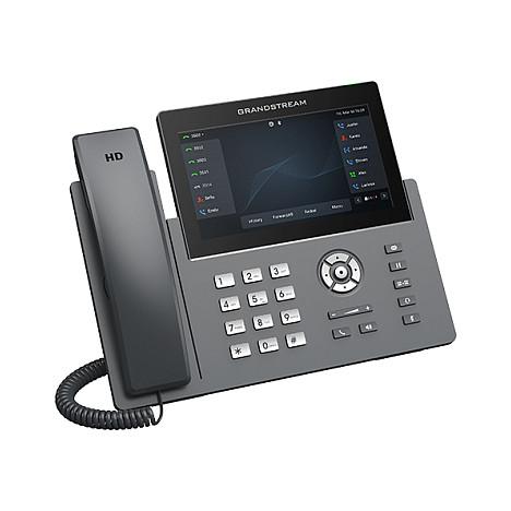 Telefon VoIP Grandstream GRP2670, 12 Linja, 16 Llogari SIP, Ekran Touch 7", Wi-Fi, Bluetooth, Gigabit Ethernet, PoE - Zezë - 3