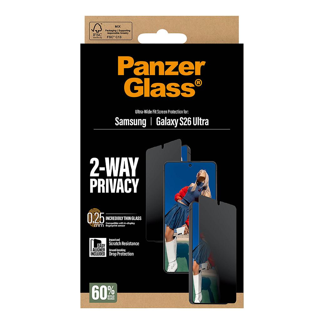 Mbrojtëse për Ekran PanzerGlass 2-Way Privacy për Samsung Galaxy S26 Ultra, Ultra-Wide Fit, EasyAligner - Transparente - 4