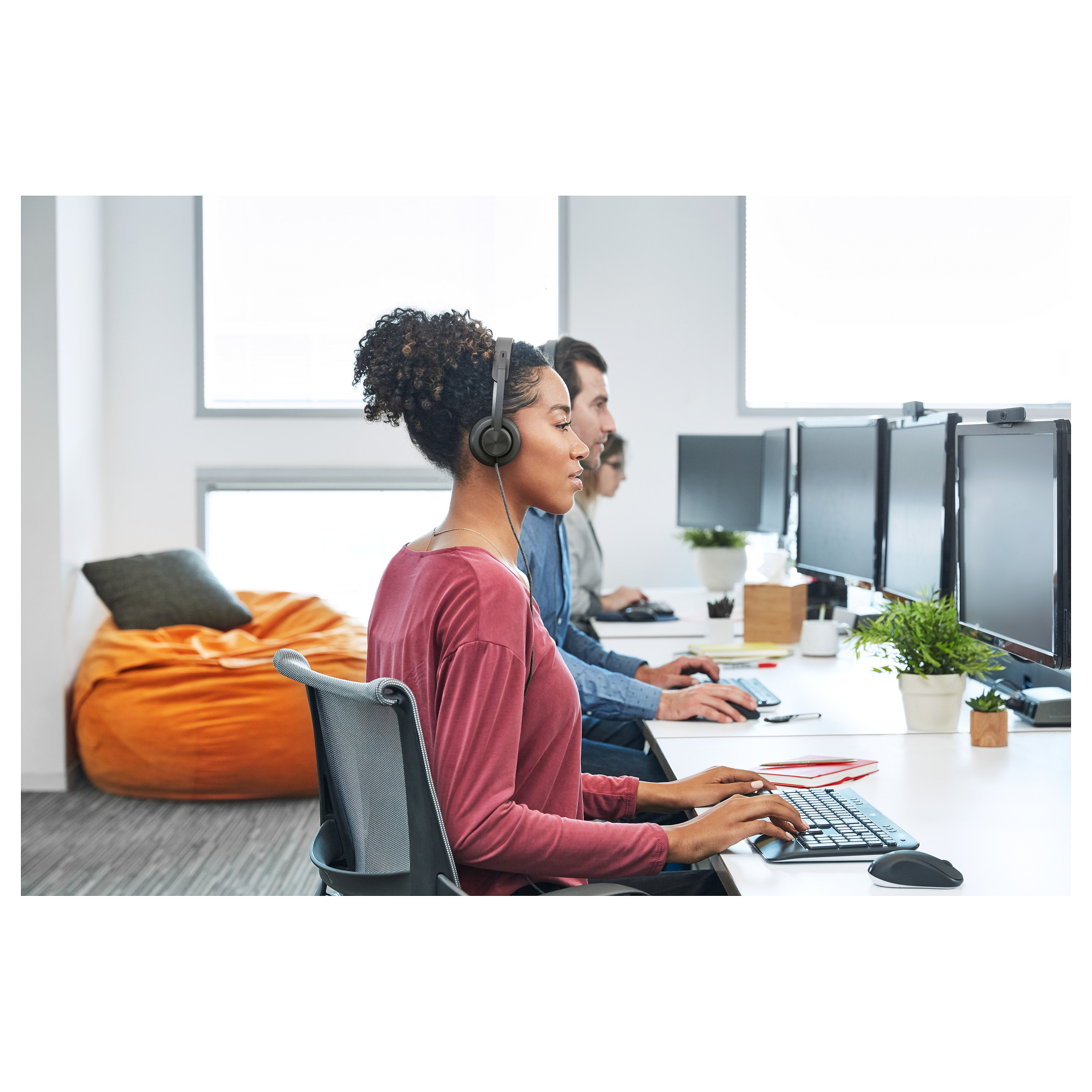 Kufje me kabllo Logitech Zone Wired UC / USB-C & USB-A / Duo - Graphite - 11