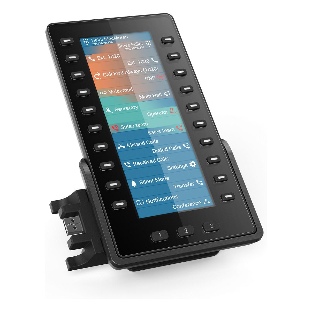 Modul Zgjerimi për Telefon VoIP Snom D8C, 6.86", TFT, 1280x480, 20 Taste, 60 Funksione të Programueshme, USB 2.0 - Zezë - 10