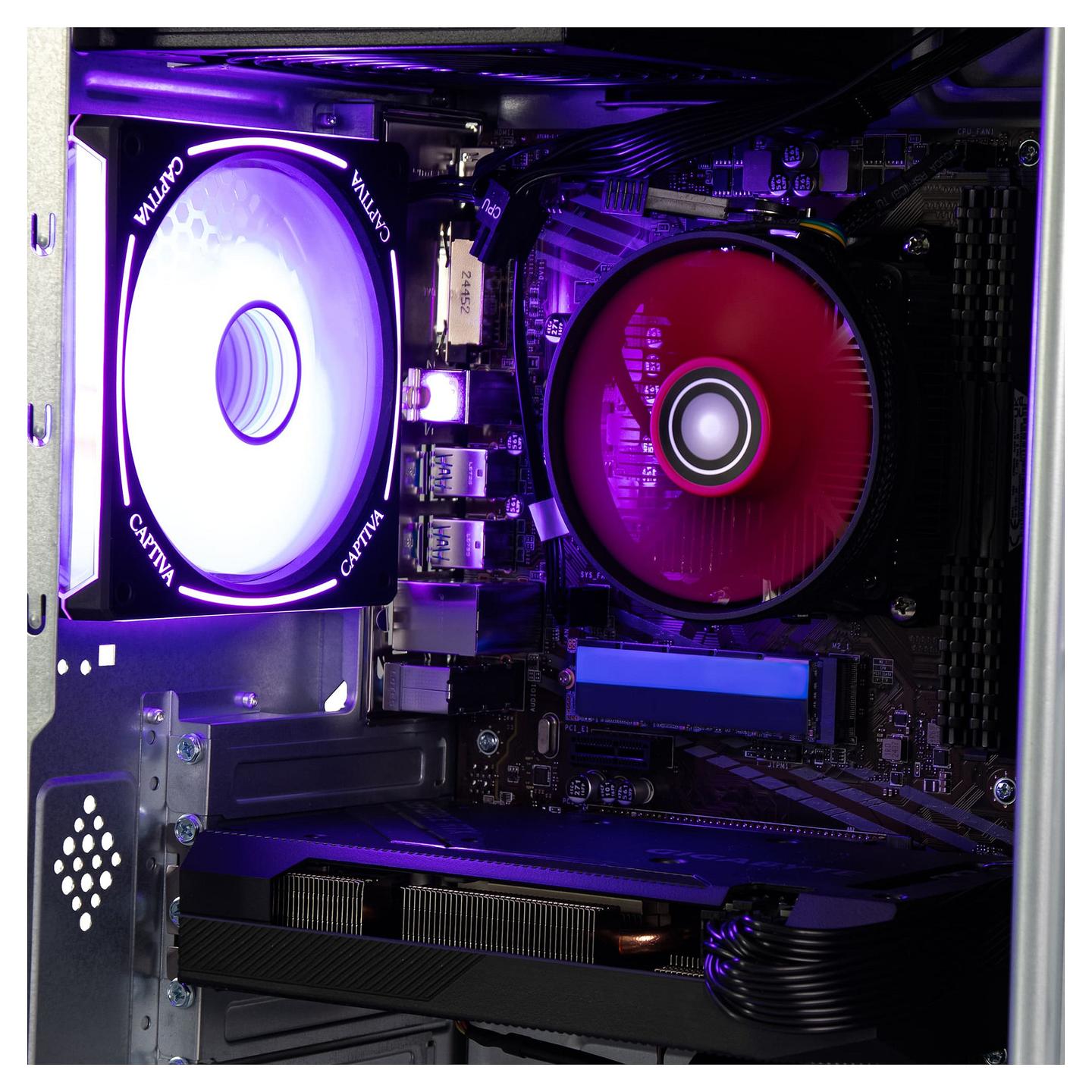 Kompjuter Gaming CAPTIVA 98206, Ryzen 7 5700X, 32GB DDR4, 1TB, RTX 5060 8GB - Zezë - 4