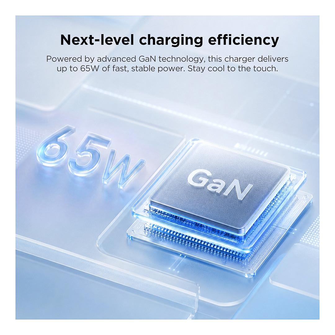 Adapter Lenovo 40AW65WBEU, USB-C, 65W, GaN, EU - Zezë - 6