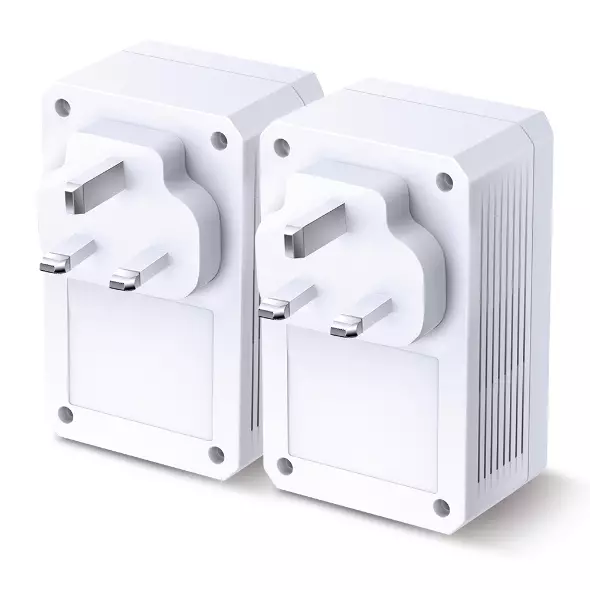TP-Link TL-PA7017P KIT AV1000 Gigabit Powerline Adapter – 2× Adapterë, HomePlug AV2, 1000 Mbps, 1× Gigabit Ethernet, Prizë e Integruar – Bardhë - 3