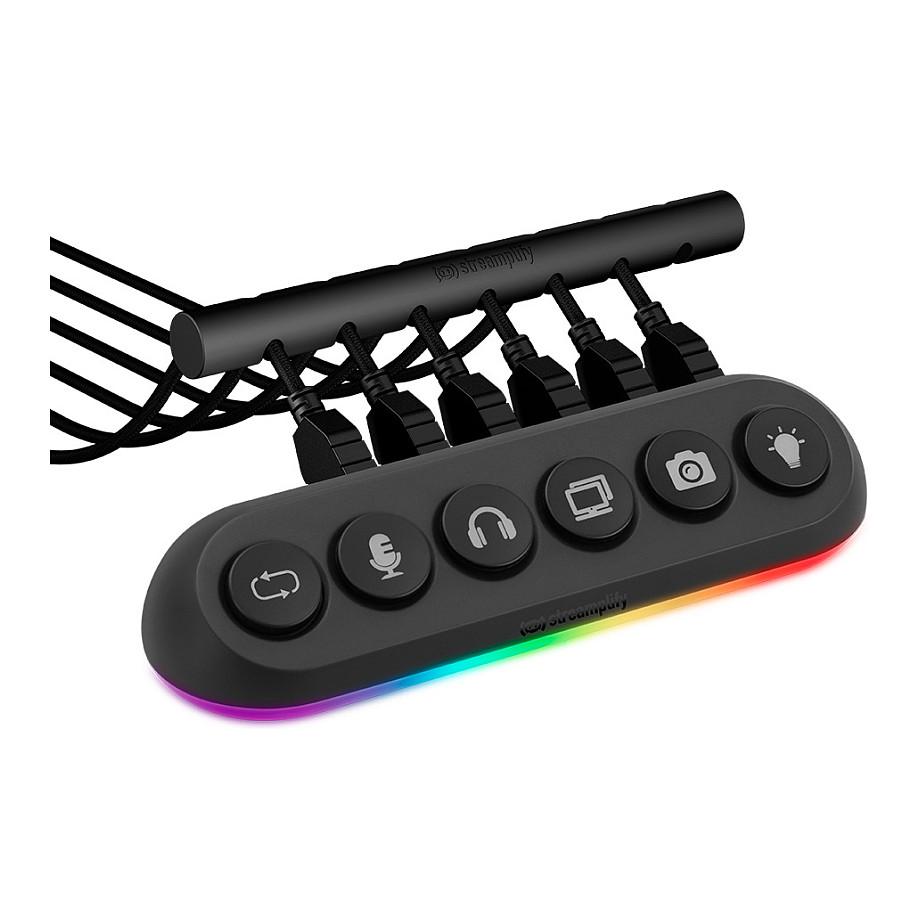 Hub USB Streamplify HUB DECK 5 / 4x USB 3.0 Type-A + 1x USB 2.0 / RGB / 12V / 24W – Zezë - 8