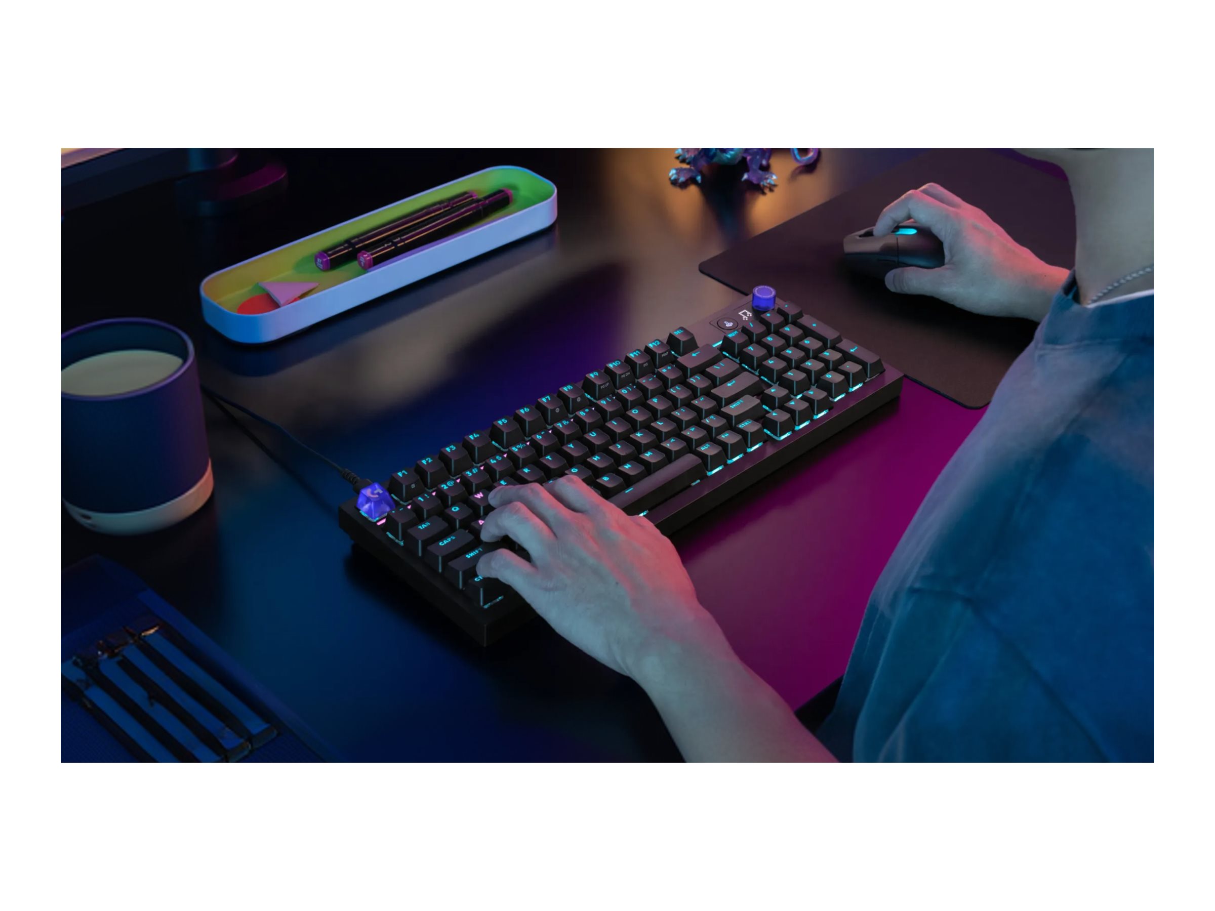 Tastierë Gaming Logitech G316 X 98 / Wired / Mekanike / 98% / Hot-Swappable / Linear / LIGHTSYNC RGB / USB-C – Zezë - 4