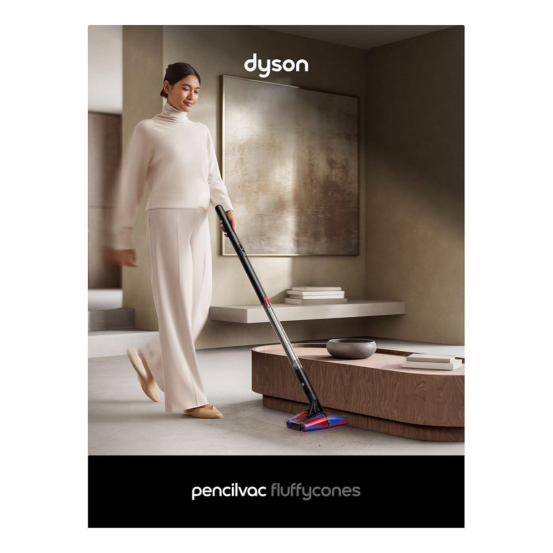Fshesë me Vakum Dyson PencilVac Fluffycones / 55AW / 140.000rpm / 38mm / 0.076L / 30min / Fluffycones / LED / MyDyson – Zezë/Gri - 2