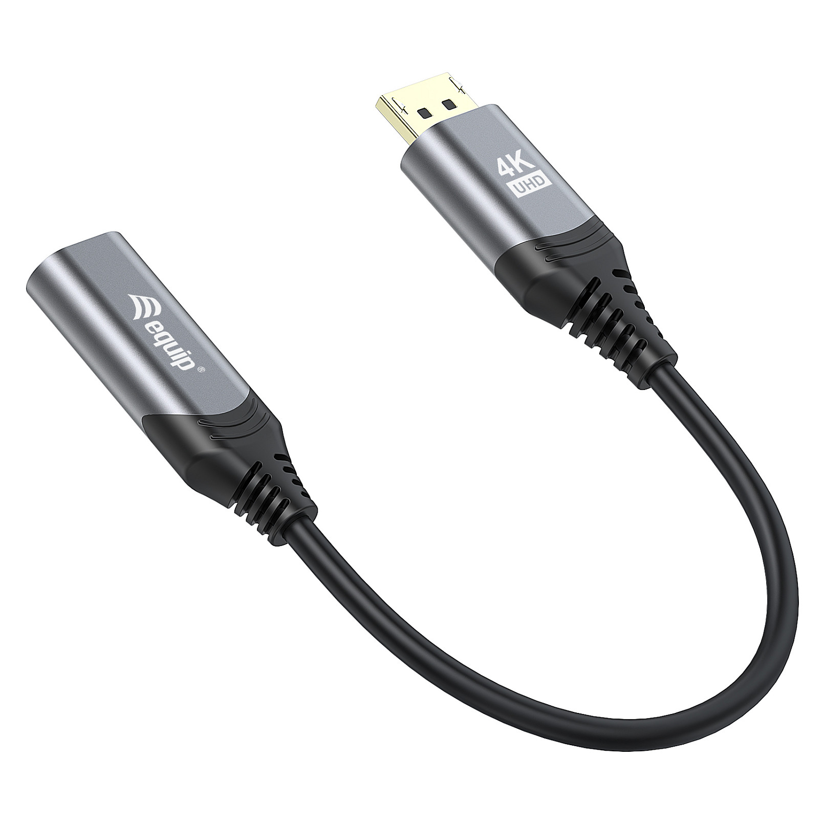 Kabllo për Rrjet ( UTP ) EQUIP 133445 video Adapter / 0.15 m – Zezë/Hiri - 2
