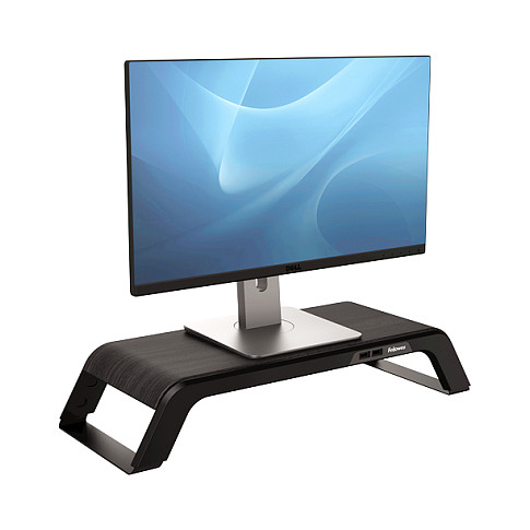 Mbajtëse për Monitor Fellowes Hana 8060501 / deri 18kg / 3 Nivele Lartësie / 4x USB / Tavolinë - Zezë - 3