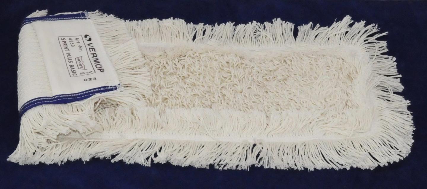 Pastrues Dysheme VERMOP Sprint Plus Basic / Mbulesë për Mop / 50 cm / 54% Polyester & 46% Pambuk - Bardhë - 2