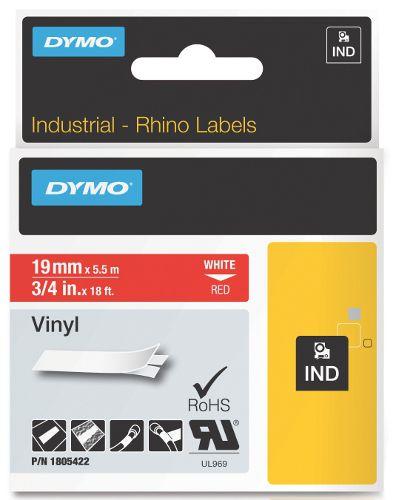Shirit për Printer 3D Dymo Colour Ribbon Rhino Industrial Vinyl / 1805422 - Bardhë - Kuqe