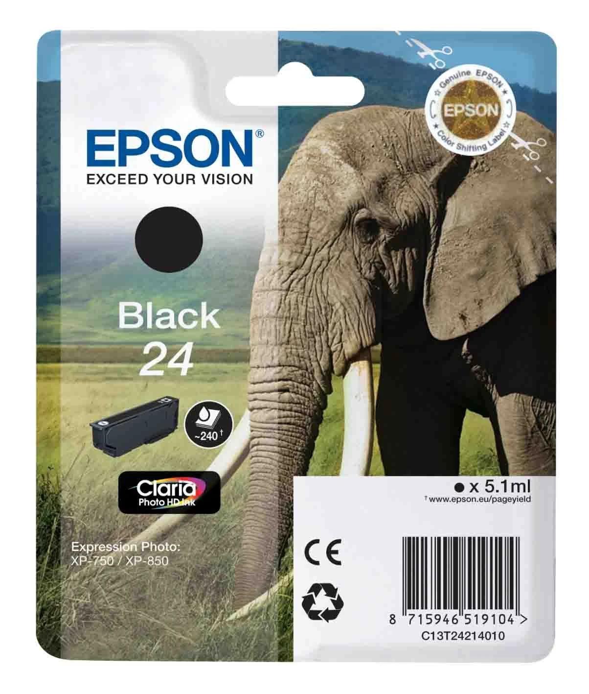 INK Epson 24 / C13T24214012 / 5.1ml / 240 faqe – Zezë