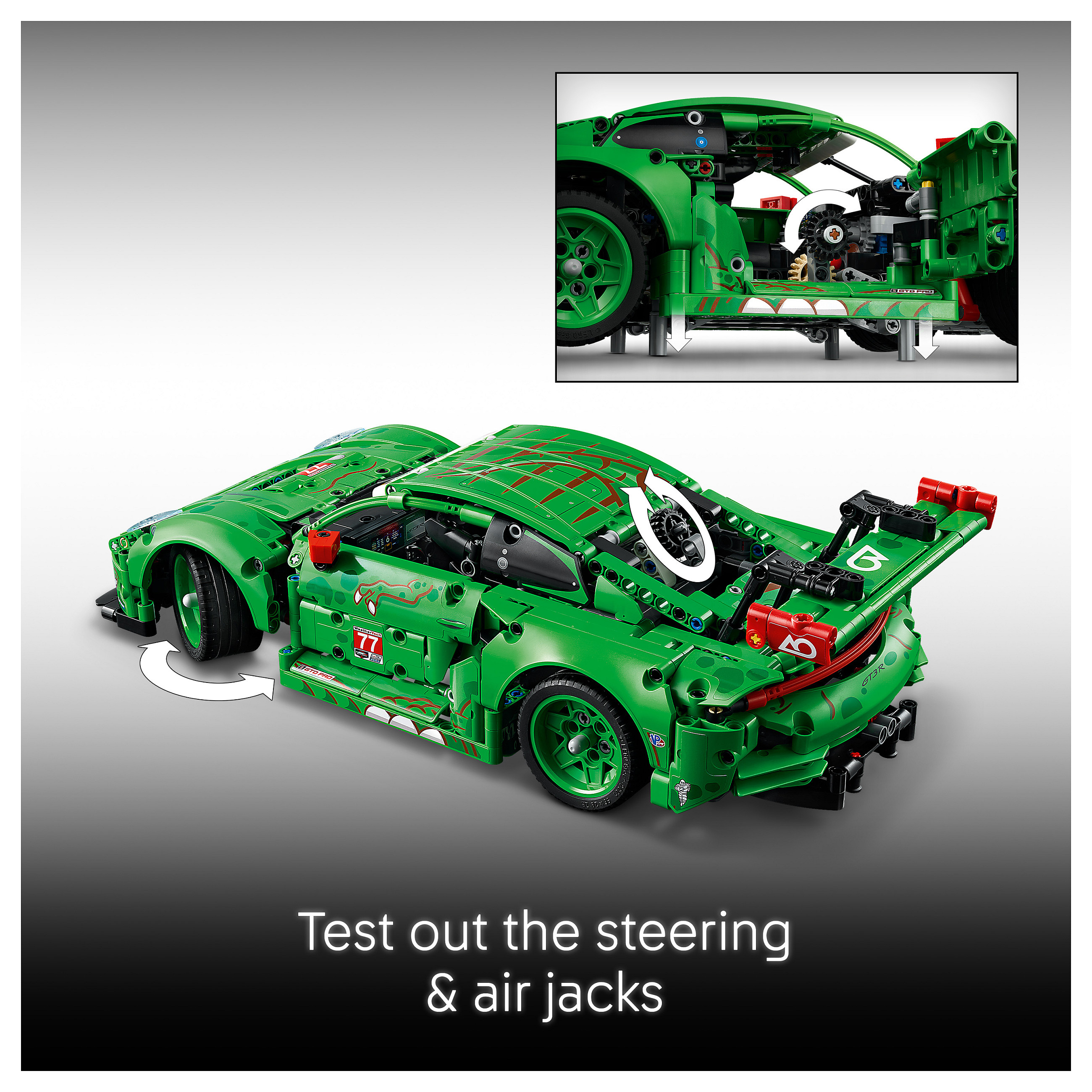 LEGO Technic Porsche 911 GT3 R REXY AO Racing Car 42224 - 30