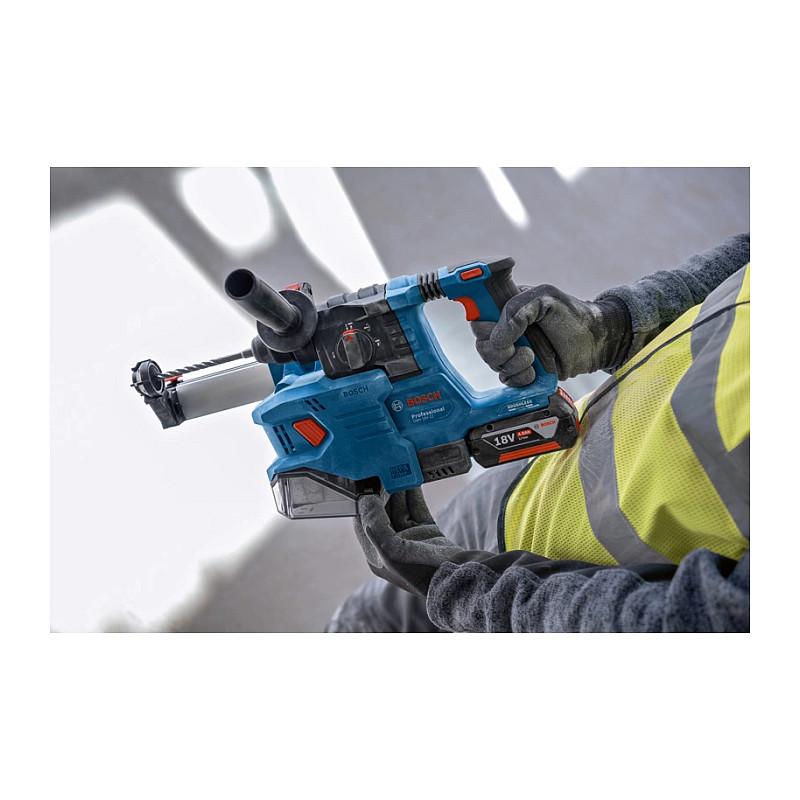 Çekiç Shpues me Bateri Bosch GBH 18V-22 Professional, 18V, SDS-PLUS, 1.9J, 0-1050rpm, 22mm - Blu/Zezë - 4