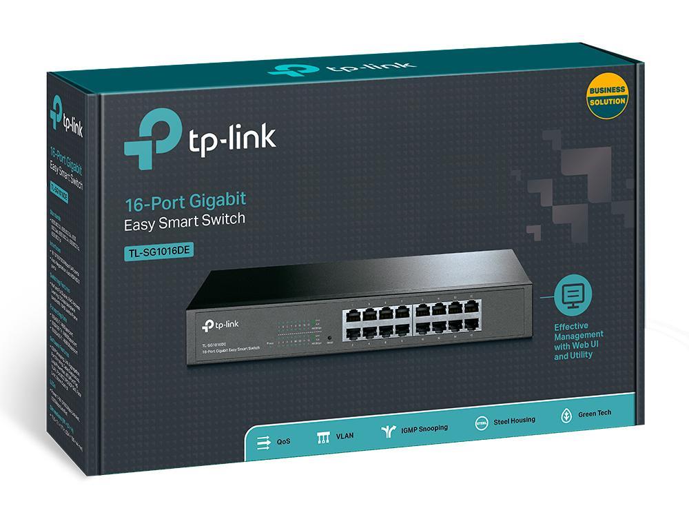 TP-Link TL-SG1016DE 16-Port Gigabit Easy Smart 10/100/1000Mbps VLAN QoS Rack Mount – E Zezë - 4
