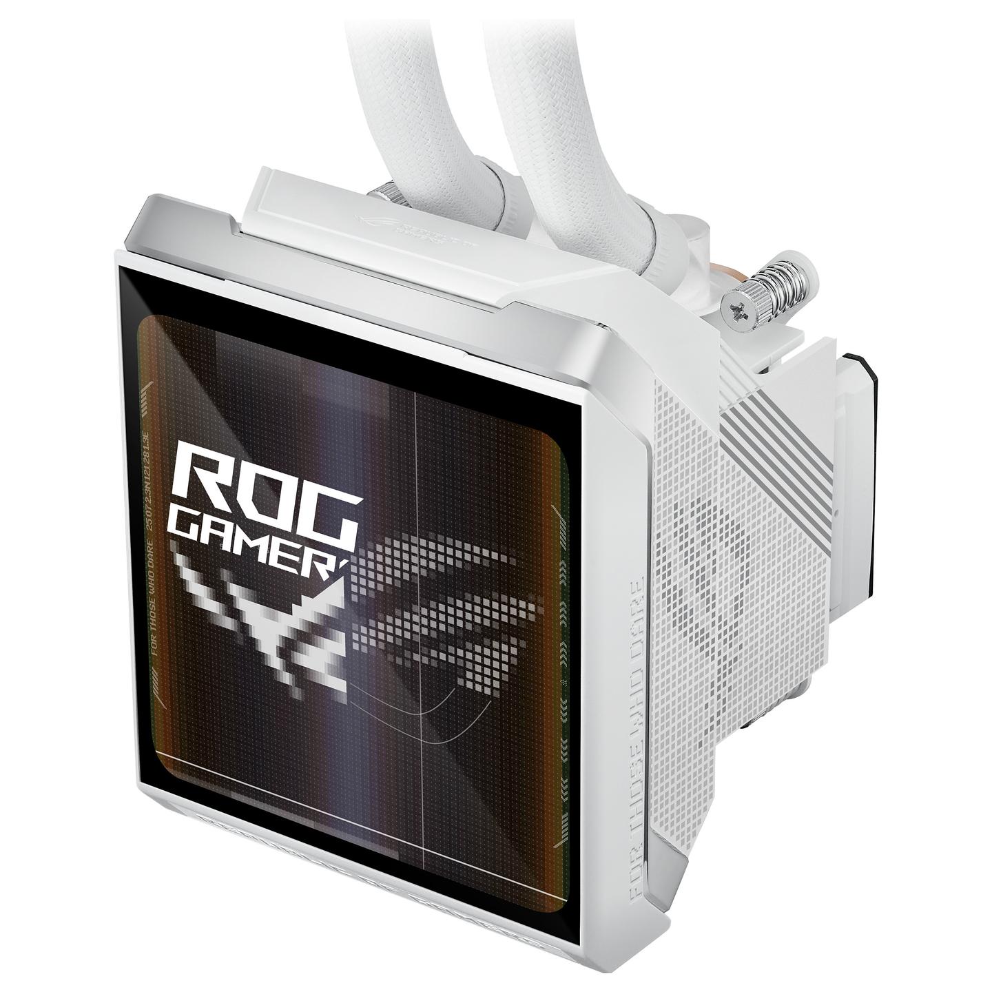 Ftohës për Procesor ASUS ROG Strix SLC IV 360 ARGB LCD / AIO 360mm / ARGB / LCD 5.08" / 3x Fan – Bardhë - 9