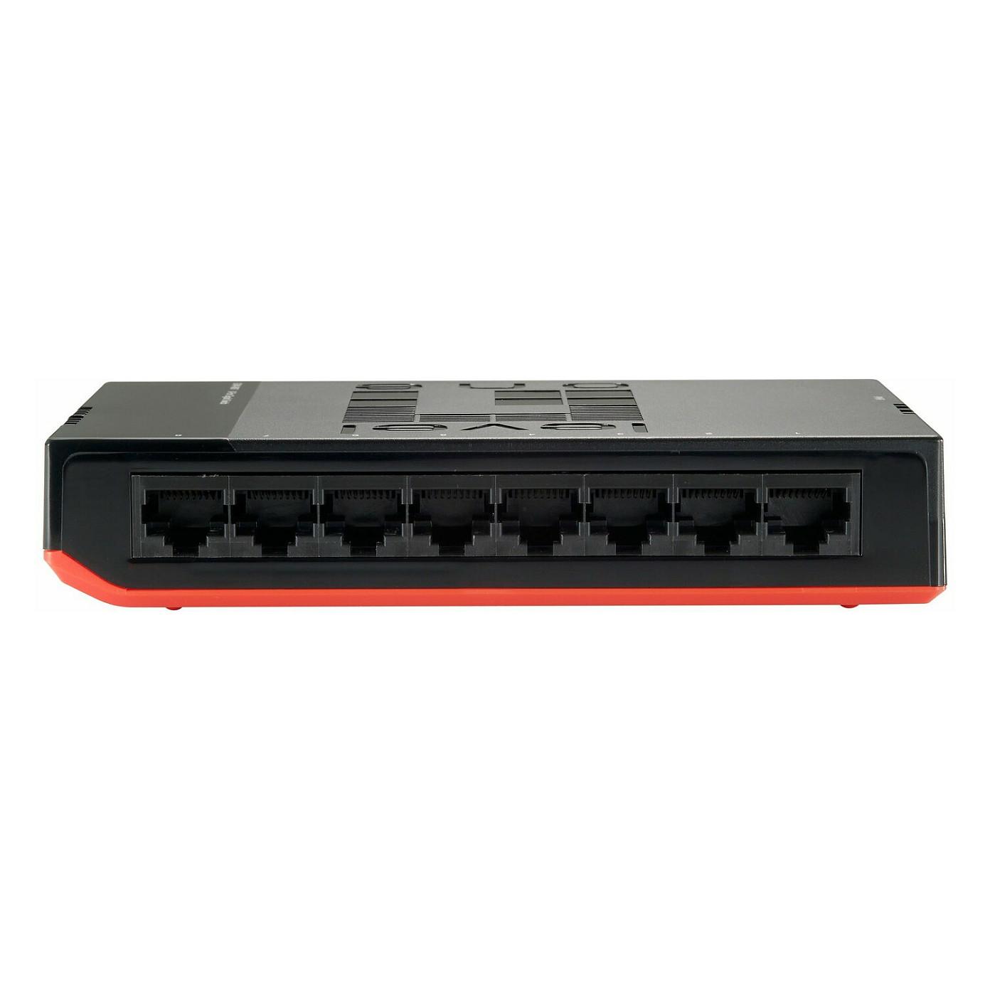 Switch LevelOne GSW-0807, 8× Gigabit Ethernet RJ45, Unmanaged, 16Gbps – Zezë/Kuqe - 4